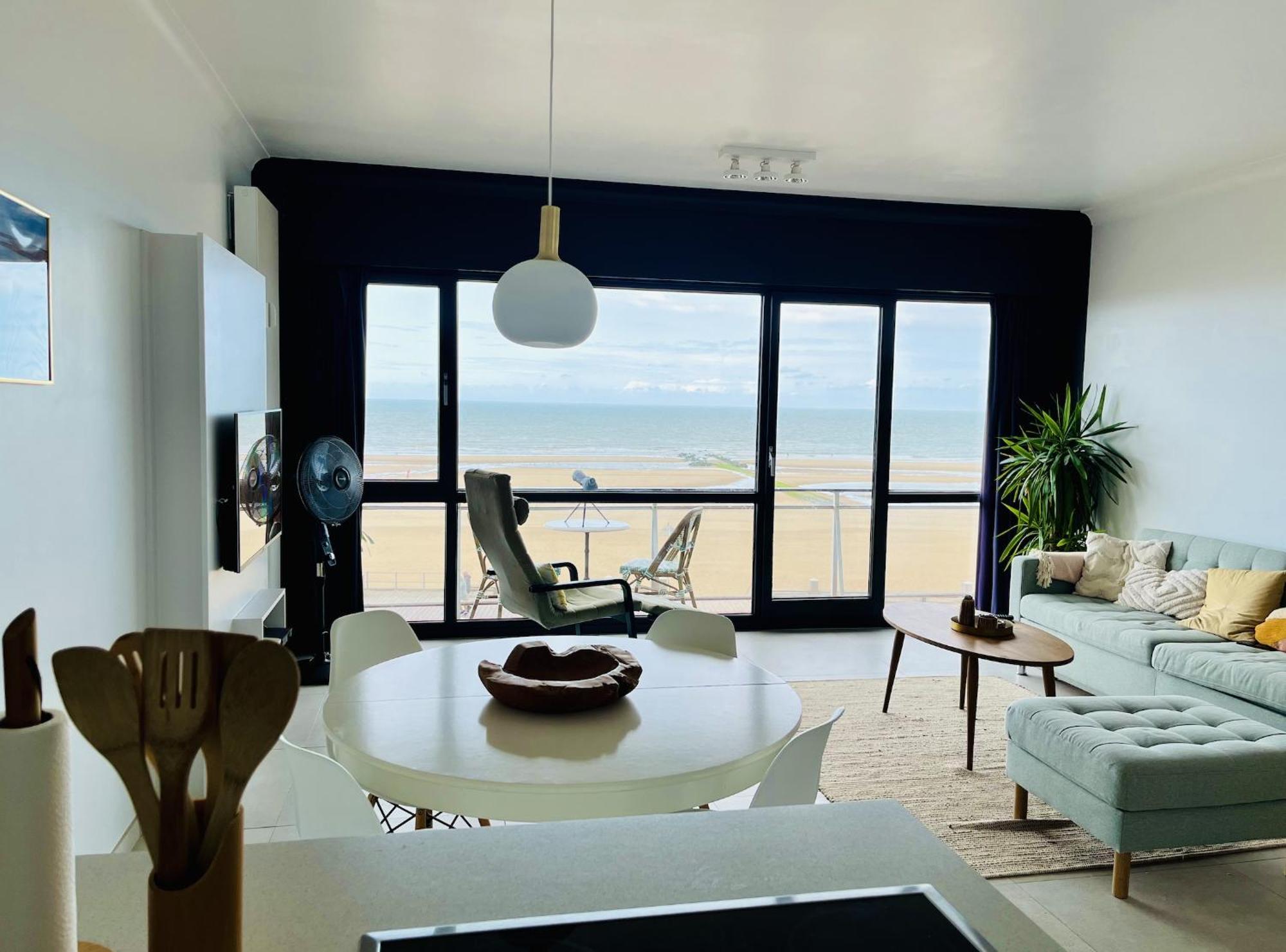 Panoramic Seaview Apartment With Free Private Garage Oostende Ngoại thất bức ảnh